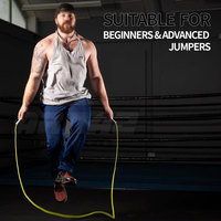 Cuerda de saltar sin enredos con rodamientos de bolas para una rotación suave y rápida Cuerda de saltar ligera para ejercicios de cardio en el hogar y el gimnasio