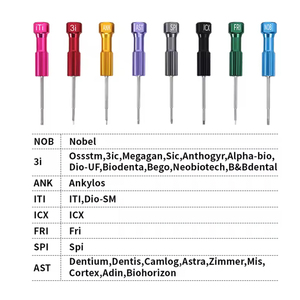 Juego de Destornilladores para Implantes Dentales, 8 Piezas, Destornilladores de Precisión de Acero Inoxidable, Soporte Ergonómico, Instrumento con Certificación CE - Product Image 2