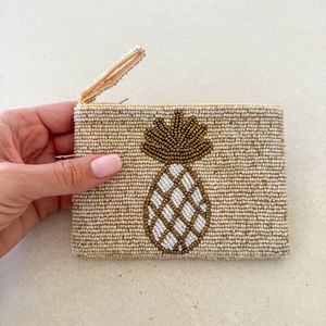 Porte-monnaie en perles fait main de luxe avec fermeture éclair sécurisée, mini portefeuille élégant pour femmes, à porter en soirée, disponible en gros - Product Image 2