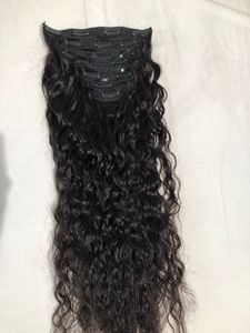 ส่งออกสินค้าขายดี 100% ผมแท้ดิบ ไม่ผ่านกระบวนการ 22 นิ้ว ลอนธรรมชาติ 7 ชิ้น ต่อผมแบบคลิป ชุดต่อผมจากผู้บริจาคคนเดียว - Product Image 2