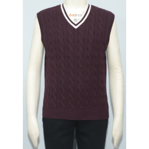 <b>Mens</b> Sleeveless Knit <b>Vest</b> <b>Sweater</b> Winter Knitwear Waistcoat Pockets O-Neck Anti-Wrinkle Anti-Shrink 100% Cotton Customizable OEM - Product Image 2