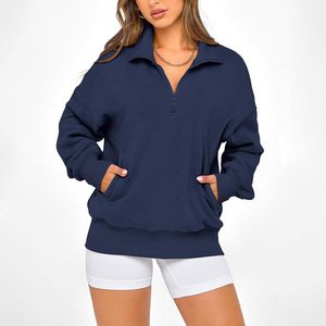 Sudadera de mujer con logotipo personalizado y bordado estampado, Jersey cómodo diseñado para trajes diarios informales de moda con estilo - Product Image 5