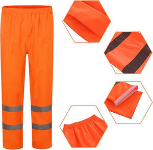 Boomletcorp Reflective Saftey Pants High Visibility Cargo Pockets Flame Resistant Hi-Vis Workwear Water & Oil Repellent Finish. - Product Image 1