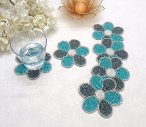 จานรองแก้ววอลนัทชุดรองแก้วไม้วอลนัท-คุณภาพสูง - Product Image 4
