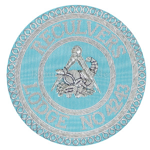 MASONIC CRAFT STEWARD DELANTAL INSIGNIA BORDADA A MANO-INSIGNIA MASÓNICA - Product Image 1