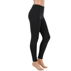 Pantalons de yoga en spandex léger à coutures, nylon extensible, respirant, vêtements de sport pour l'entraînement physique, vente en gros - Product Image 4