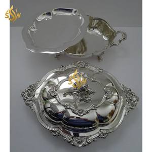 Plat à casserole métallique de forme et de taille personnalisées à la main de concepteur attrayant dernière arrivée pots chauds de nourriture décoratifs pour la maison - Product Image 3