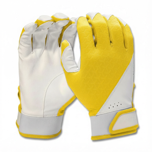 Guantes de Bateo Personalizados de Alta Calidad OEM al por Mayor, Palma de Cuero Premium, Agarre Fuerte, Correa de Muñeca Ajustable, Guantes de Bateo de Softbol - Product Image 3