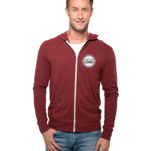 Sweat à capuche léger Bella Canvas Triblend à fermeture éclair intégrale Bella & Canvas Homme 3739 Sweat à capuche unisexe en polaire poly-coton à fermeture éclair intégrale - Product Image 4