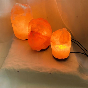 Wholesale Natural Home Hotel Decoration Handicraft <b>Dimmer</b> <b>Switch</b> Huge Salt <b>Lamp</b> With Wooden Base Salt Night Light <b>lamps</b> - Product Image 2