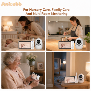 <strong>Best</strong> Price 5inch 720p Digital Video <strong>Baby</strong> <strong>Monitor</strong> New <strong>Baby</strong> Audio <strong>Camera</strong> 1080p Resolution Crying Detection Feature Direct Factory - Product Image 2
