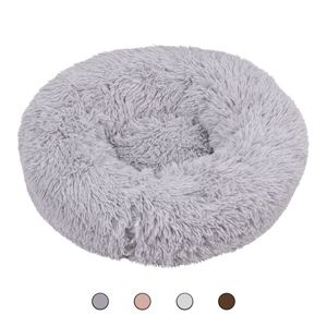 Duppid Letto Rotondo Shaggy da 50 cm con Motivo Uniforme - Product Image 1