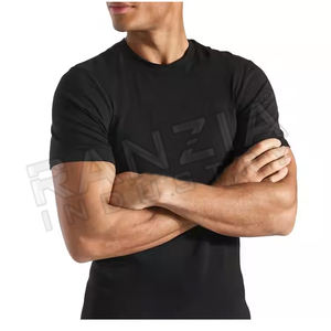 Venta caliente gimnasio deporte desgaste ejercicio ropa de alta calidad más tamaño de los hombres camisetas sudor activado camiseta - Product Image 2