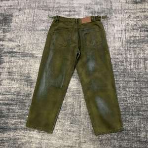 กางเกงยีนส์ขายาวสำหรับผู้ชาย, กางเกงยีนส์ขาบานสีน้ำเงินขากว้างทรงหลวมสไตล์เกาหลี2025ใหม่ - Product Image 2