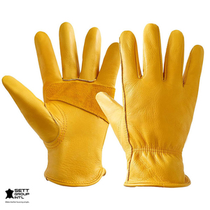 OEM Cowhide Protective Gloves <b>for</b> <b>Garden</b>/Logging/Construction/Truck Driving Puncture Resistant Gloves Latex Protective Gloves - Product Image 1