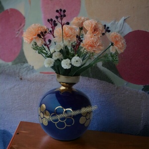 ขายร้อนห้องนั่งเล่นที่ทันสมัยแจกันอลูมิเนียมตกแต่งกับดอกไม้ผู้ผลิตและส่งออกจากอินเดีย - Product Image 4