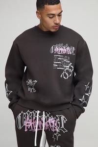 Cuello redondo de alta calidad de algodón/poliéster pulóver sudaderas de hombre ropa de calle chándales transpirable invierno pantalla pesada - Product Image 6