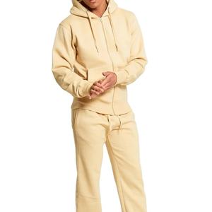 Ensemble d'hiver de meilleure qualité Plain 100% Cotton Fleece Jogging Poches Survêtement à capuche et pantalon de survêtement pour hommes Solid Pattern chez Nurak - Product Image 3