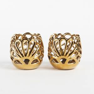 Petite bougie votive en métal doré T-Light pour la décoration de la maison et pour faire de votre chambre des fêtes de décoration intérieure ou des rassemblements en plein air - Product Image 1