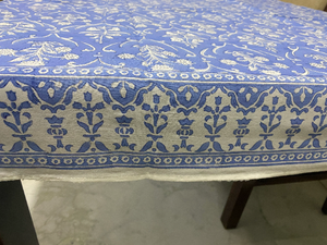 Nueva tendencia 2025 cubierta de mesa con estampado de bloque de mano India algodón mantel de mesa personalizado para boda - Product Image 5