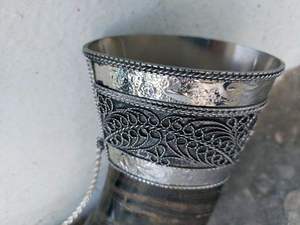 Corne à boire viking naturelle de qualité indienne, artisanale, écologique, de luxe, design haut de gamme, objet décoratif, artisanat naturel, Marco - Product Image 6