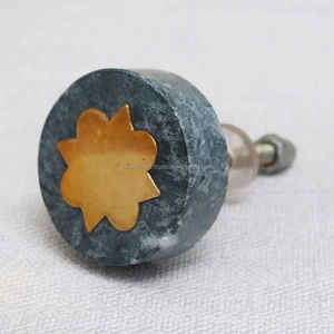 Bouton décoratif de meubles en pierre de marbre naturel pour cuisine chambre salle de bain hôtel appartement centre commercial utilisation sur tiroirs commodes - Product Image 4