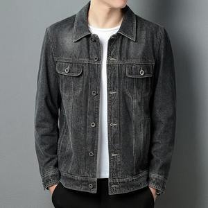 Veste Denim de Moto pour Homme, Confortable, Respectueux de la Peau, Indéformable, à Col Montant, Longueur Régulière - Product Image 5