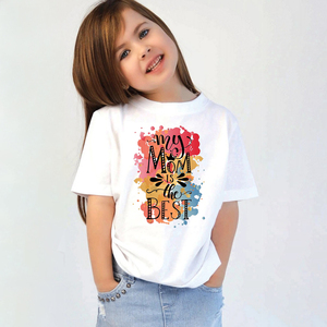 Camisetas OEM para Niñas Amriss, Diseño Personalizado Impreso, Algodón Felpa 260g, Impresión Suave, Cuello Redondo, Manga Corta, Ecológicas - Product Image 1