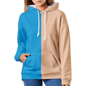 เสื้อฮู้ดผู้หญิงสตรีทแวร์ผ้าฝ้าย 100% ผลิตตามสั่ง ขายส่ง ผู้ผลิต OEM คุณภาพสูง เสื้อฮู้ดโอเวอร์ไซส์ผู้หญิง - Product Image 2