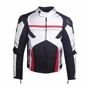 Chaqueta de carreras personalizada para motocicleta, tela de malla transpirable con armadura de alto impacto y correas ajustables, equipo óptimo para motociclistas - Product Image 6
