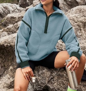 Chaleco de lana Sherpa ultrasuave para mujer, ropa deportiva informal, transpirable, tela de lana de Cachemira, chaleco Vintage para trabajo de invierno - Product Image 5