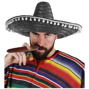 Mini Sombrero de paja mexicano hecho a mano, nuevo estilo para adultos, diseño de Vietnam y México, accesorio de fiesta de moda personalizable - Product Image 4