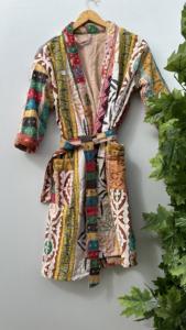 Abrigo de invierno Vintage más vendido para mujer, chaquetas Kantha de algodón multipatchwork hechas a mano, tela estampada de tamaño libre, Invierno acolchado - Product Image 4