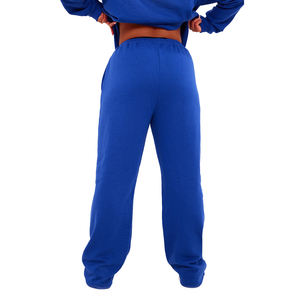 Ensemble 2 pièces de sweat à capuche pour femmes avec logo personnalisé à impression bouffante Ensemble de jogging en coton avec survêtement en coton délavé et respirant Ensemble de pantalons de survêtement à capuche - Product Image 6