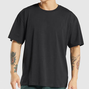 เสื้อยืดผู้ชายสำหรับงาน OEM-ผ้าฝ้าย/เส้นใยไม้ไผ่แขนสั้นระบายอากาศได้ดีและป้องกันการหดตัวจากโรงงานโดยตรง - Product Image 1