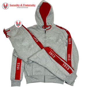 Survêtement personnalisé en molleton de coton Delta Sigma brodé, sororité, haute qualité, respirant, vêtements grecs, survêtements - Product Image 5