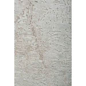 Alfombra Entropy Gris y Negra Anudada a Mano de Lana y Seda de Bambú, Rectangular de 9x12, para Sala de Estar, Pasillo, Patrón Abstracto -AKWB-3582 - Product Image 3