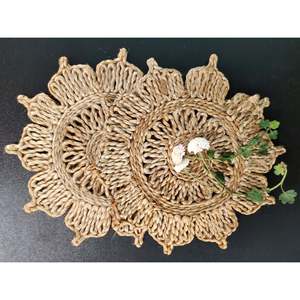 Juego de 2 Posavasos de Yute Duraderos de 8 Pulgadas de Mukherjee Handicrafts, de la India, para Decoración del Hogar y Protección de Muebles - Product Image 2