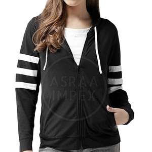Sudadera con Capucha para Mujer, 100% Algodón, con Cierre, de Secado Rápido, Manga Larga, para Invierno, en Oferta - Product Image 1