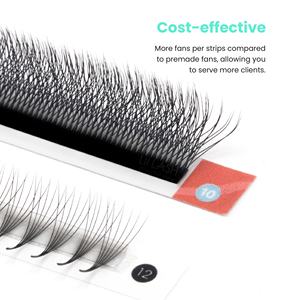 Clover W lash trays 3D 4D 5D 6D premade <b>eyelash</b> volume fan <b>fluffy</b> deep black W mink lashes wholesale bulk - Product Image 6