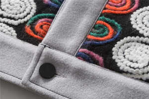 <b>Workout</b> Bomber <b>Jacket</b> Winter Coated Stand Collar Embroidered Logo Baseball Uniform Casual Custom Wholesale - Product Image 5