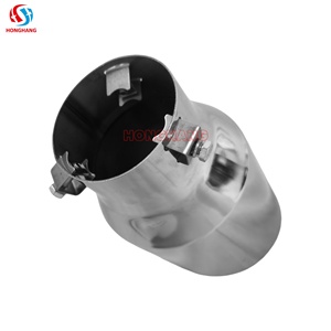 Systèmes d'échappement de voiture, silencieux argenté noir bleu brûlé coloré, embout de silencieux d'échappement en acier inoxydable, tuyau argenté arrière - Product Image 3