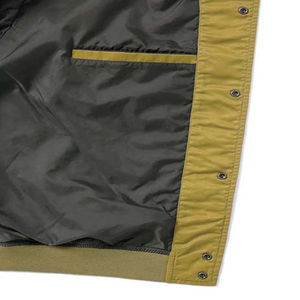 Chaqueta de bombardero de satén duradera de alta calidad para hombres Chaqueta de satén de béisbol universitaria cómoda de moda para hombres para estudiantes - Product Image 3