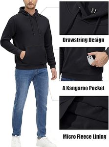 Sudadera con capucha de lana cálida de invierno para hombre Sudaderas con capucha de Invierno para mujer Sudadera con capucha forrada de Sherpa de lana cálida - Product Image 3