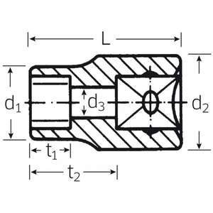 Llaves de vaso Stahlwille de 1/2'' para tornillos TORX externos - Product Image 2