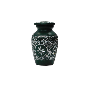 High Quality Aluminium Cremation <b>Keepsake</b> Urn With Engraving Pewter Finished Metal Funeral Urns <b>For</b> Human <b>Ashes</b> - Product Image 3