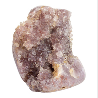 Dalles de géodes d'améthyste rose naturelle du Brésil