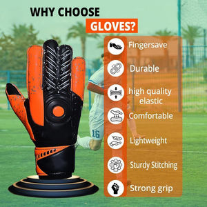 Guantes de Portero de Fútbol Profesionales Elite con Corte Negativo Ultra GTech Pro de Látex, Impermeables y Transpirables para Uso en Exteriores - Product Image 4