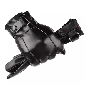 Gants de conduite unisexes en cuir de daim, protection UV, doigts entiers, confortables, forte adhérence, imperméables, vente en gros pour l'hiver en ville - Product Image 2