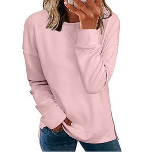 Sudaderas Largas de Primera Calidad, Color Rosa Liso, 100% Algodón, Felpa, Ecológicas, Transpirables, Nueva Moda de Invierno 2026 - Product Image 1